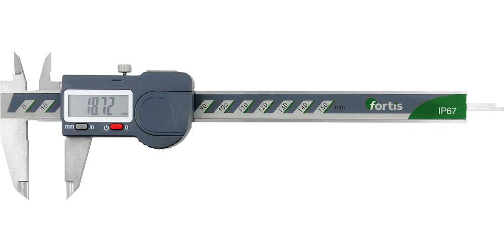 Suwmiarka elektroniczna 150mm/0,01mm IP67 FORTIS
