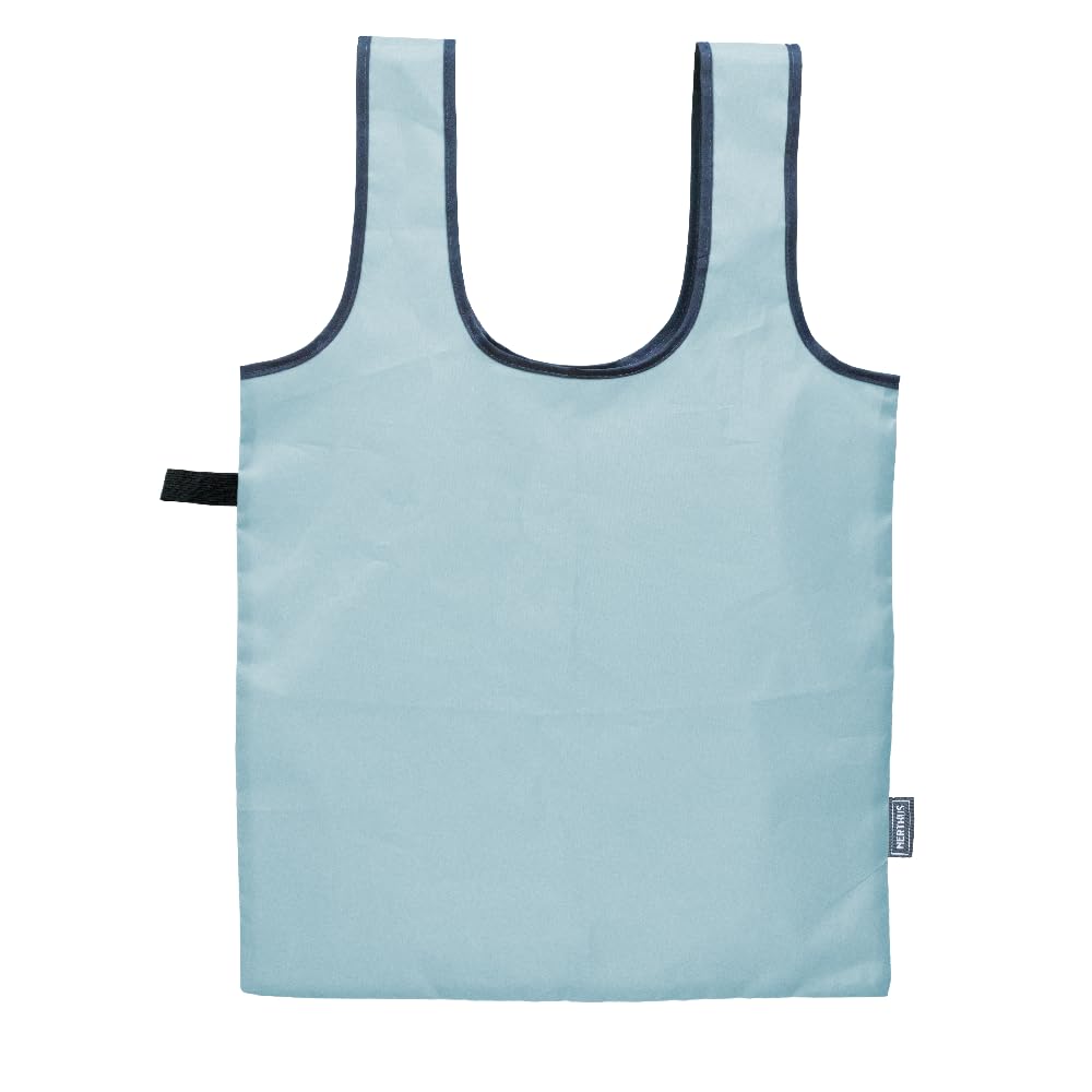 NERTHUS FIH 1312 Foldable Shopping Bag with Elastic Closure: Practical, Eco-friendly and Ready to Go, blue, Reusable Bag
