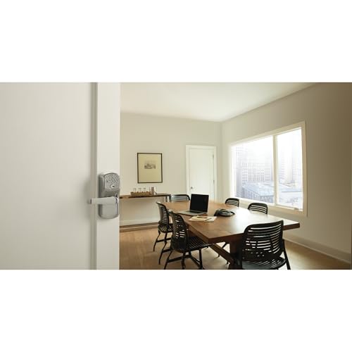 SCHLAGE Brushed Chrome FE595CS V PLY 626 ELA Plymouth Light Commercial Electronic Keypad Lock with Elan Lever(Satin Chrome)