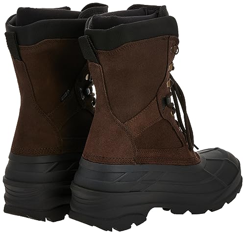 Kamik Men's Nation Plus Snow Boot, Dark Brown, 9.5 W US2