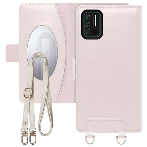 LOOF SWEET �{�v �V�����_�[�X�g���b�v�t�� �蒠�^ �X�}�z�P�[�X for UMIDIGI A7S �p �P�[�X �J�o�[ �蒠�^�P�[�X �J�[�h���[ �X�g���b�v �x���g�t�� �}�O�l�b�g�t�� �~���[ �� �X�}�z�V�����_�[ ���킢�� [�V���K�[�s���N]