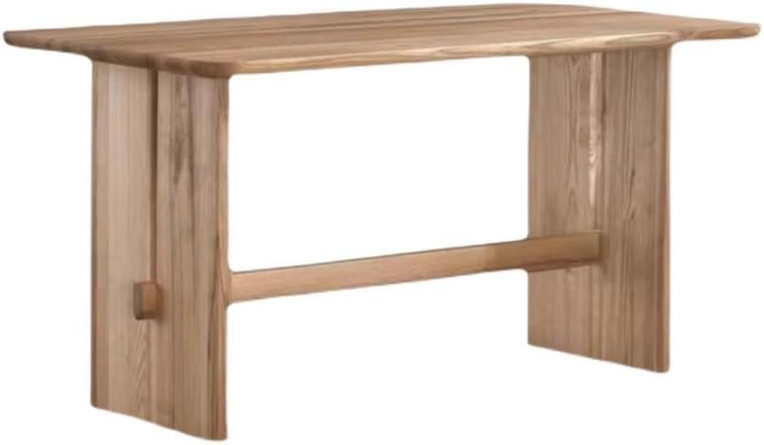 【セール】IMEITE オフィスミーティングテーブル 無垢材 ダイニングテーブル 長方形 ダイニングテーブル ホームコーヒーテーブル デスク 