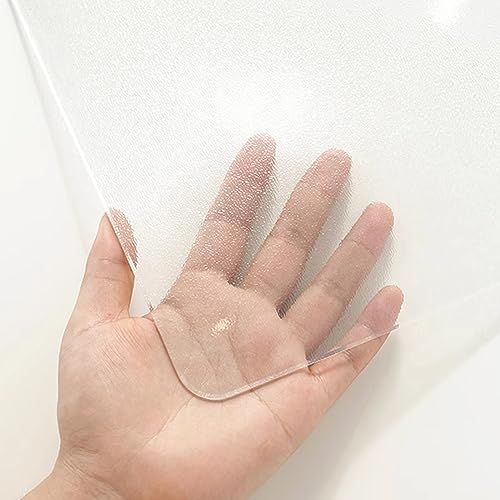Protège-table transparent PVC 3mm mat 90x190 nappe imperméable