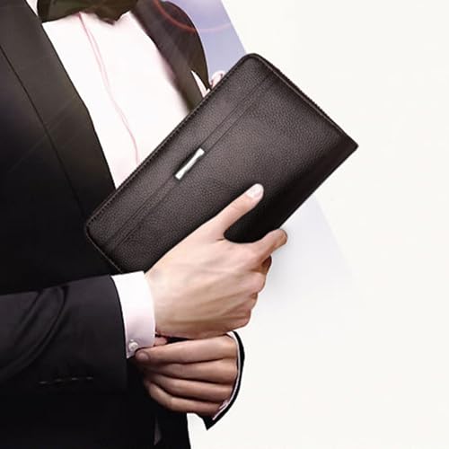 Belluvi Bag for Men, Leather Clutch for Men, Organizer Wrist Bag, Casual Clutch Bag for Men2