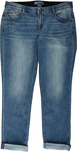 Democracy Plus Ab-Solution Cuffed Girlfriend Jeans 22W Blue