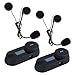 Produktbild BOBLOV TCOM-SC Motorrad Intercom Bluetooth Motorrad Sprechanlage 800M Motorrad Helm Interphone wasserdichte Geräuschreduzierung LED Bildschirm Full Duplex-Freisprecheinrichtung(2 Pack)