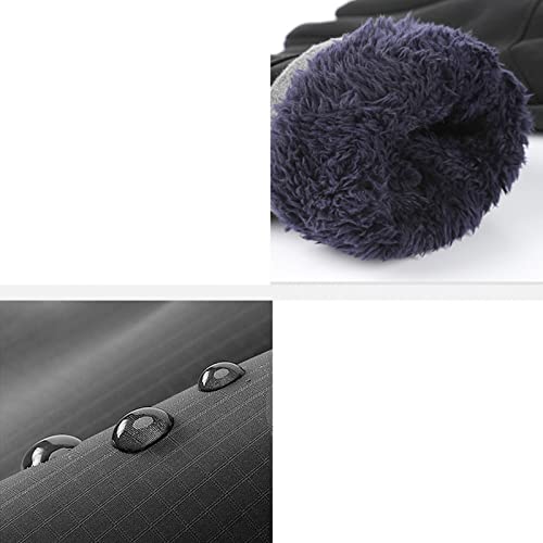 Luvas de esqui inverno ciclismo luvas snowboard neve forro velo grosso quente luvas punho ajustável
