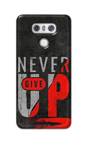Image of Printed Hard Back Cover for LG G6 | LG G6+ Back Cover (Never Give Up) -190724(DP)