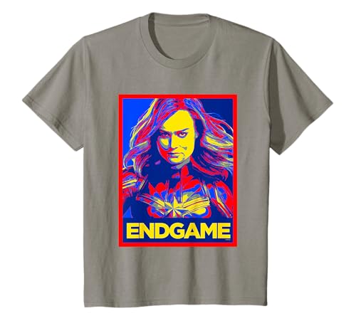 Image of Kids Avengers Endgame Captain Marvel Poster T-Shirt