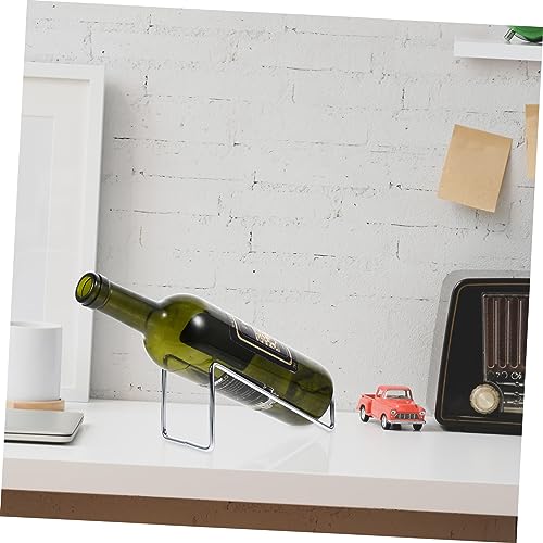 Soporte de botella de vino metálico Alipis 2 piezas miniatura 5