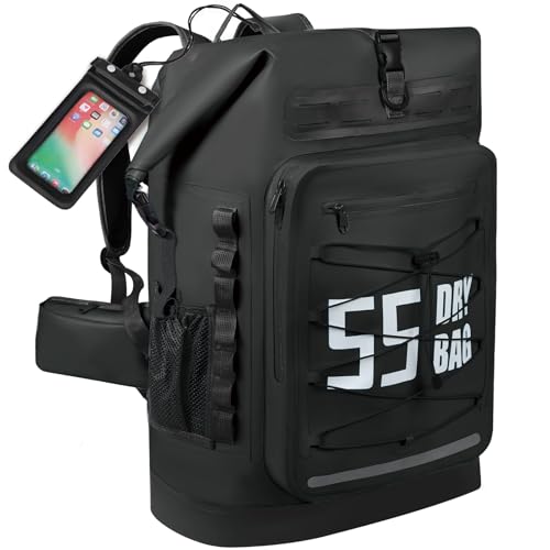 Image of MORXPLOR Dry Bag Waterproof,5L /10L /20L /30L /40L /55L Roll Top Dry Bag Backpack with WaterProof Phone Case for Swim,Kayak