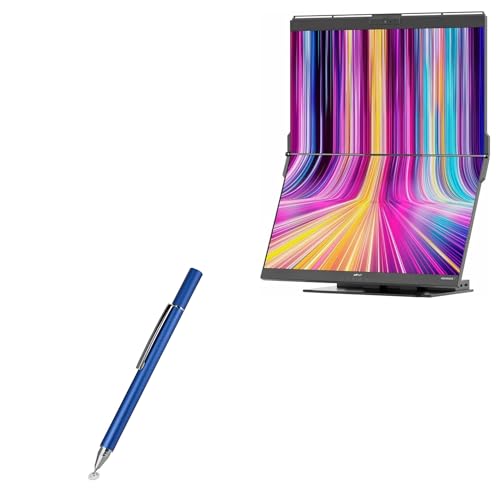 BoxWave Stylus Pen Compatible with Mobile Pixels Geminos T - FineTouch Capacitive Stylus, Super Precise Stylus Pen - Lunar Blue
