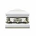Overnight Caskets Last Supper Metal Funeral Casket with White Crepe Interior - 20 Gauge Steel - Fully Appointed Adult Casket - Coffin Featuring Crepe Interior Lining with Pillow and Throw Set