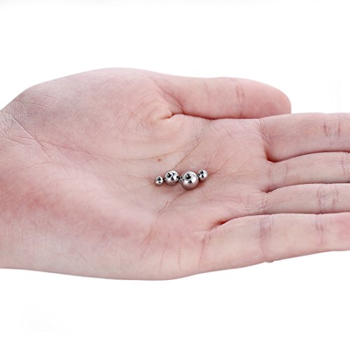 COTTVOTT Threaded 316L Steel Replacement Balls Piercing Parts for Body Jewelry 14G 16G Barbell3