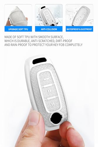 Télécommande boîtier de clé Nissan en silicone finition argent - 4
