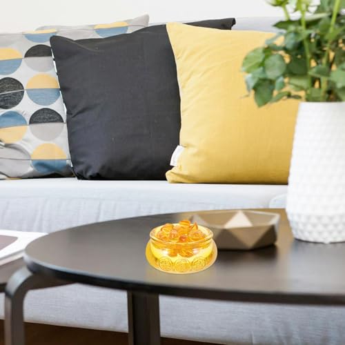 Cuenco de cristal amarillo POPETPOP el regalo perfecto de prosperidad 8