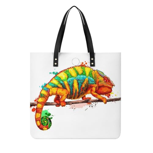 Sac à main shopper couleur lézard idéal pour vos voyages et virées shopping