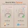 SONOFF Zigbee Smart Light Switch, Required SONOFF Zigbee Hub, Interruptor Inteligente, Smart Switch No Neutral or with Neutral, Voice Control with Alexa Google Home, Zigbee Switch ZBM5-1C-120W