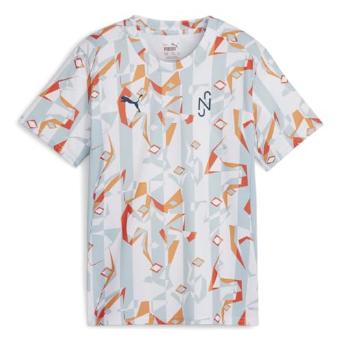 PUMA - Juniors Neymar Creativity Jersey, Color White/Hot Heat, Size: Large