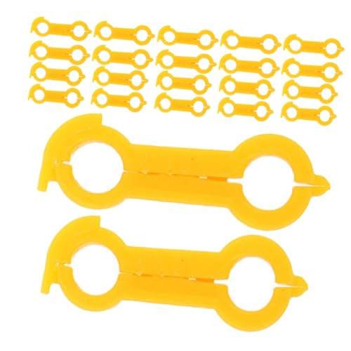 HIAKDOFT 30個入り小鳥脚矯正器 軽量快適な鳥類足部補正具 ペット鳥用脚姿勢