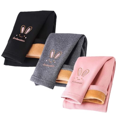 Legging thermique fille doublé polaire contre le froid hivernal lot de 3