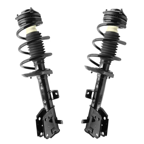 Image of Detroit Axle - FWD Front Struts Kit for 2017-2020 Chrysler Pacifica, 2 Struts with Coil Spring Assembly 2 Lower Control Arms with Ball Joints 2018 2019 Replacement Suspension Kit