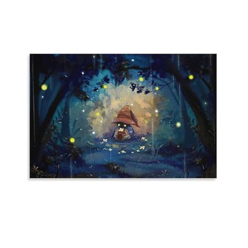 �t�@�C�i���t�@���^�W�[ �r�r�E�I���j�e�B�A �|�X�^�[ (18) �o�X���[�� �x�b�h���[�� ���r���O���� �L�����o�X �E�H�[���A�[�g �v�����g08x12inch(20x30cm)