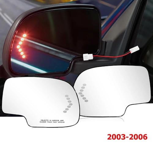 Verre de rétroviseur passager chauffant pour GMC Yukon Suburban 2003-2006