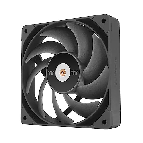 Image of Thermaltake TOUGHFAN 12 Pro High Static Pressure PC Cooling Fan, PWM Controlled 500~2000 RPM, Air Flow 70.8 CFM, Gen.2 Hydraulic Bearing 120mm Case /Radiator Fan (1 Pack) CL-F139-PL12BL-A Black