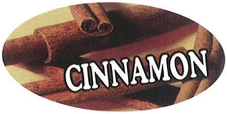 Oval Cinnamon Flavor Label, 1.96" x 31/32" | 1000/Roll
