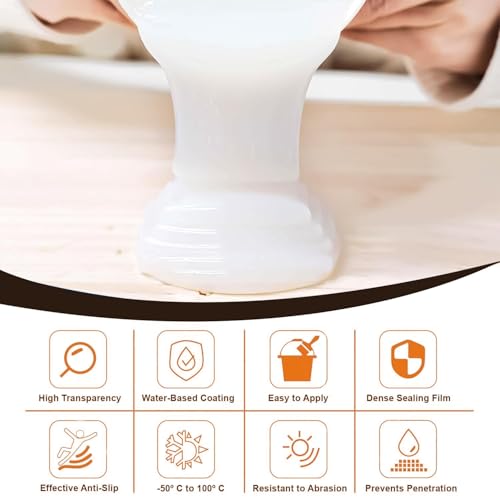 Image of The Decor Co. Crack Seal Glue with Brush Transparent Waterproof Cracks Filler Paste for Roof Water Leakage Solution Wall Bathroom Tiles Home Repairs Kitchen Sink Gaps Sealant (300gm, Pack of 1)