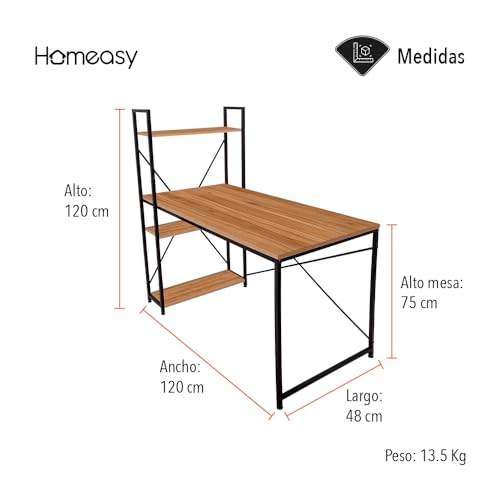 La Mejor Lista de Escritorios Economicos - los más vendidos. 17 Escritorios Economicos marca HOMEASY (2)