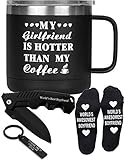 My Girlfriend is hotter than my Coffee Mug, World's Best Boyfriend Folding Pocket Knife, Drive Safe...