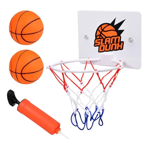 FULHANY 4 Pezzi Mini Canestro Basket Da Camera,Parete Aspirante E Doppio Gancio Canestro Basket Bambini, Adatto Per...