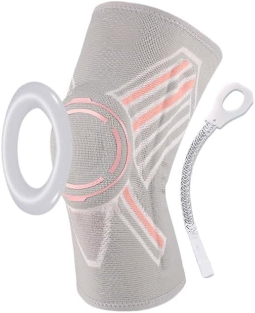 Exercise, Protection Silicone Sports Knee Pads for Men and Women's Running Professional Protective Gear Knee Meniscus Protection for Fitness, Cycling, Running, Playing Football