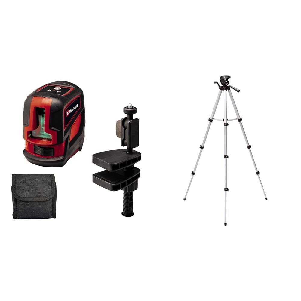 Einhell TC-LL 2 G, Çapraz Çizgi Lazer + Einhell Tripod 37-110 cm