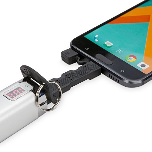 Cabo flip para Samsung Galaxy Z, BoxWave [carregador de chaveiro USB tipo] chaveiro 3.1 tipo C cabo