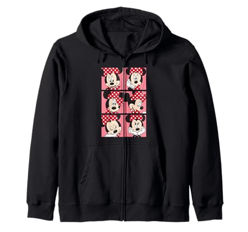 Veste à capuche Mickey Minnie avec fermeture éclair confort thermique