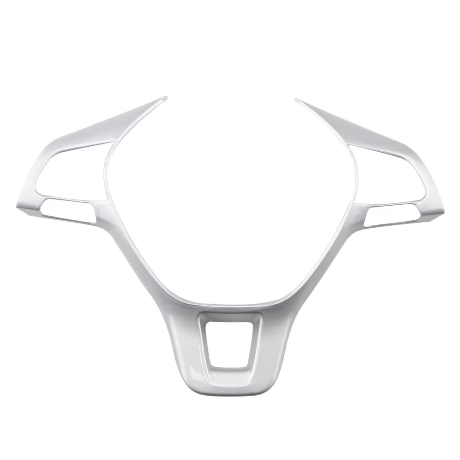 Car Interior Moulding Trim for VW for Golf 7 for GTI for MK7 for Polo for Jetta for MK6 for Tiguan for Touran for Caddy Car Steering Wheel Cover Trim Sticker(B Matte Silver)