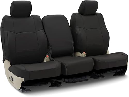 Coverking Funda de asiento personalizada diseñada para determinados modelos Mercedes-Benz 1 fila, tela Rhinohide, negro Coverking Funda de asiento personalizada diseñada para determinados modelos Mercedes-Benz 1 fila, tela Rhinohide, negro