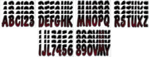 Image of Hardline Products USA Series 200 (Burgundy - Black)