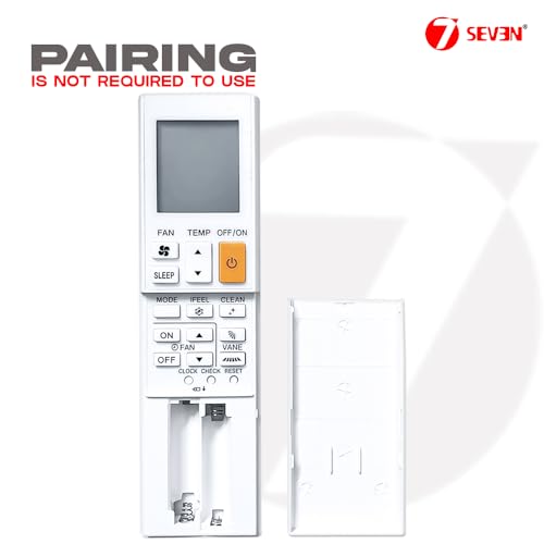 Image of 7SEVEN Compatible with Mitsubishi AC Remote Control ZH21AS SG20AS Model 244 Suitable for 1 1.5 2 Ton Split & Window Inverter Air Conditioner - Match Keys Exactly to Replicate Genuine Remote Function