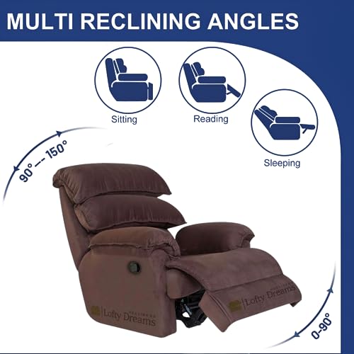 Image of Automatic Recliner Sofa 1 Seater - Luxurious Design, Plush Support, Durable Build, and 5-Year Warranty for Ultimate Comfort