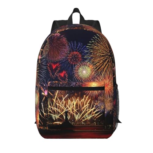 Sac à dos de voyage feux d'artifice multi-poches idéal pour vos sorties urbaines