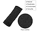X AUTOHAUX 2pcs Universal Car Accessories Suede Door Handle Cover Soft Car Handle Protector Black