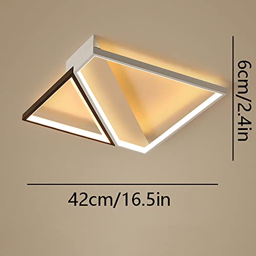 Plafonnier carré moderne à LED lampe de plafond intégrée créative - 7