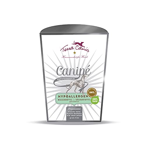 Terra Canis Büffel - Canipé Hypoallergen Knusperkugeln, 200g I Hundesnack in 100% Lebensmittelqualität Aller Rohstoffe | getreidefrei