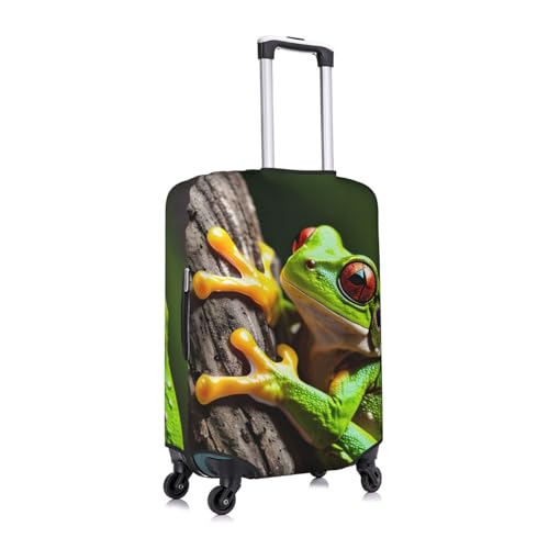 Tree Frog Baby Print Personalized Travel Luggage Cover With Zipper, Elastic Luggage Cover,For Daily Use3