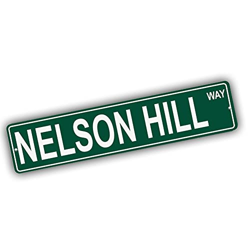 Brotherhood Aluminum Street Sign for Nelson Hill - Colorado Man Cave Decor
