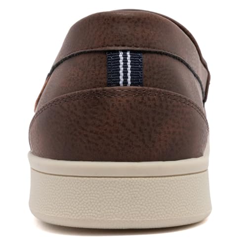 Image of Nautica Men's Slip-On Loafers Casual Moc Toe Sneakers Boat Shoes Slipper for Men - Lightweight & Comfortable - Derwin